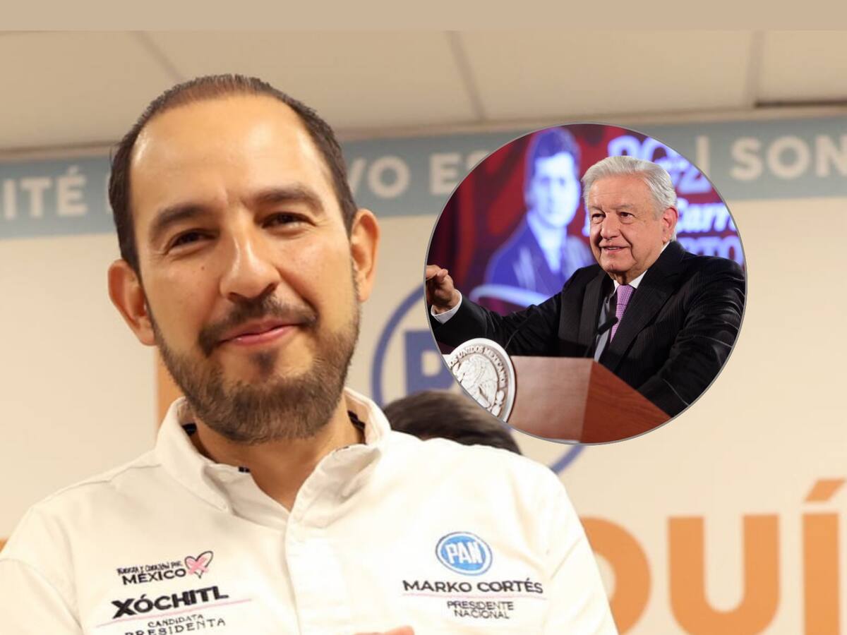 Ilustrativa de archivo de Marko Cortés y AMLO. | Especial/Banco digital GH