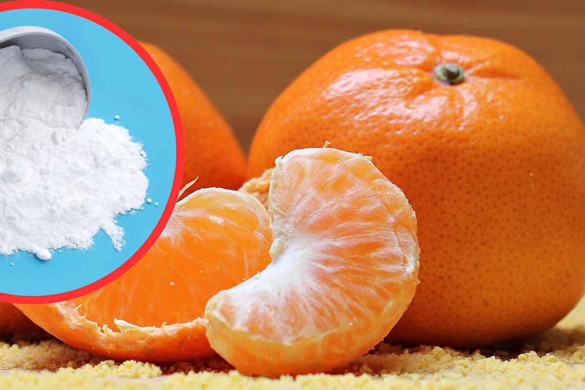 Cómo usar la cáscara de mandarina y bicarbonato para limpiar y aromatizar tu hogar