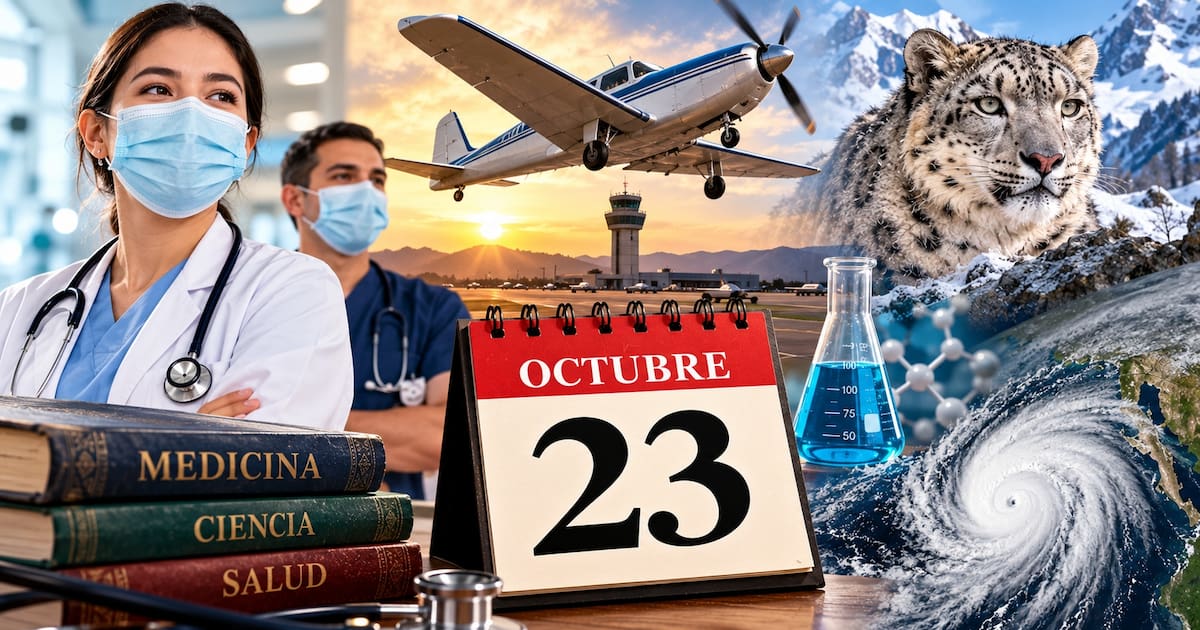 Qué se celebra el 23 de octubre: Día del Médico y Aviación