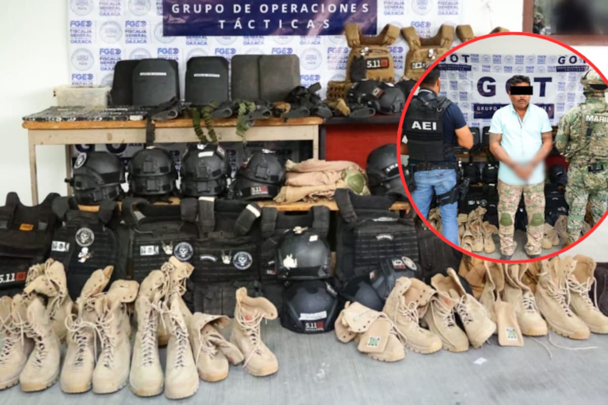 Cateo en rancho de Oaxaca revela arsenal de fusiles y equipo táctico; capturan al principal proveedor de armas de “Los Cromos”