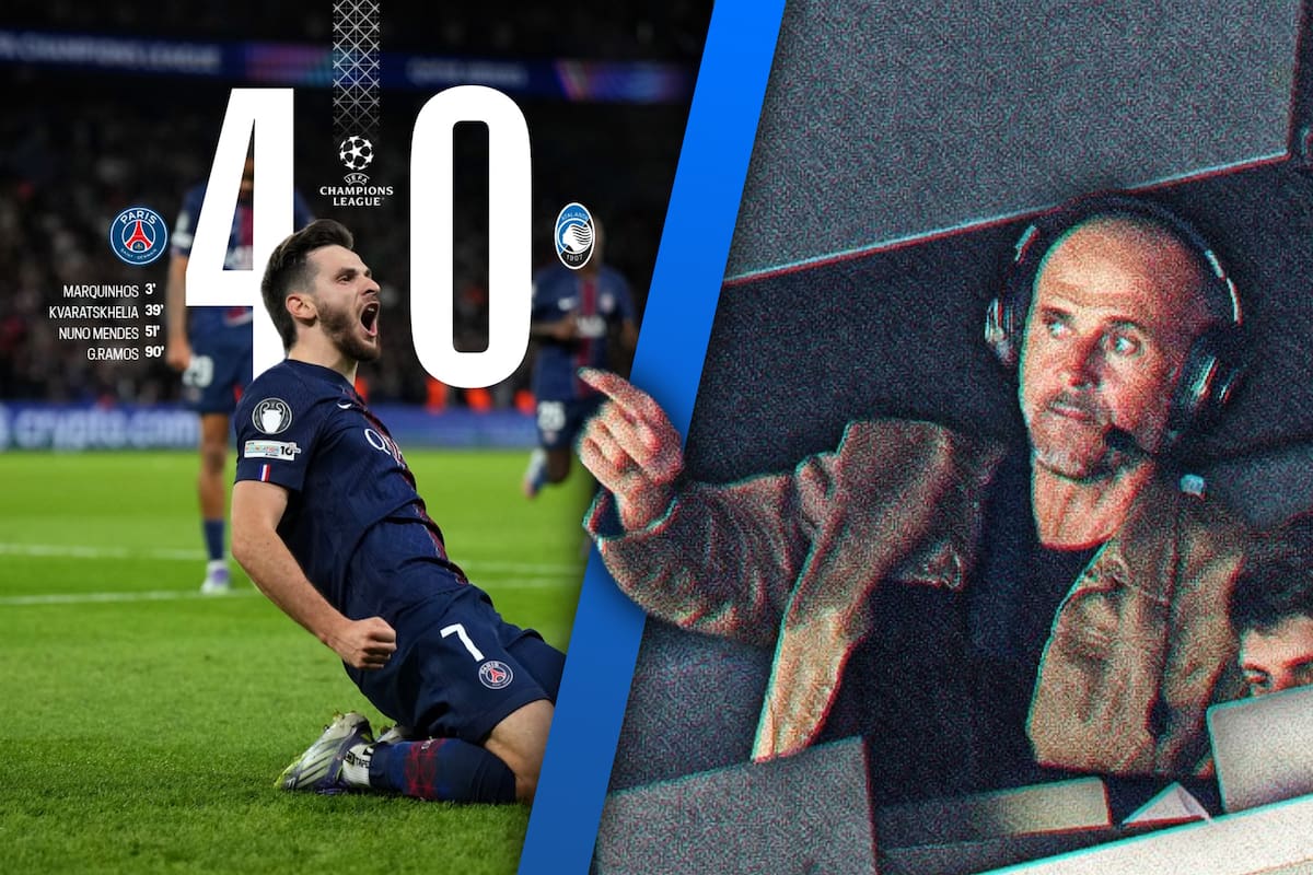 ¿Por qué Luis Enrique dirige al PSG desde las gradas?