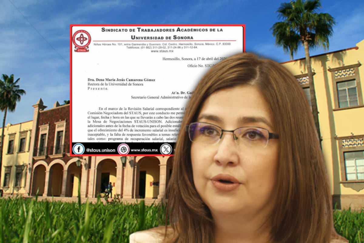 STAUS hace llamado a rectora de la Unison