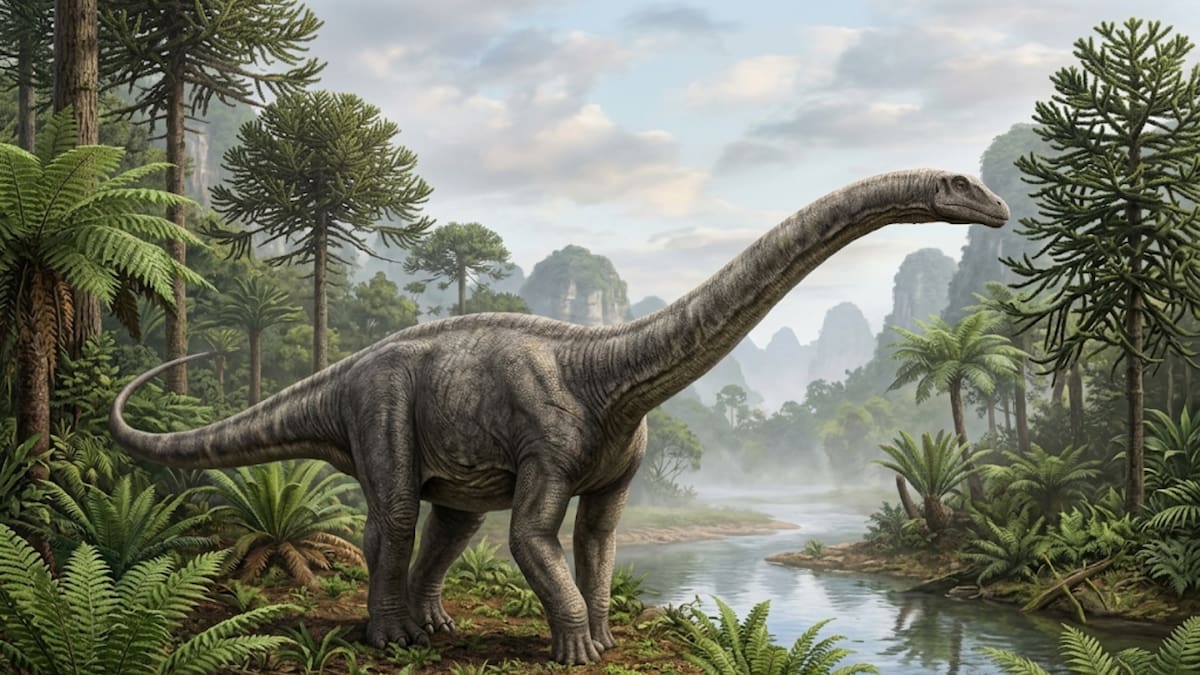 Un nuevo dinosaurio encontrado en China revela que los antepasados de los gigantes de cuello largo primero se hicieron grandes y solo millones de años después desarrollaron los cuellos largos que los hicieron famosos