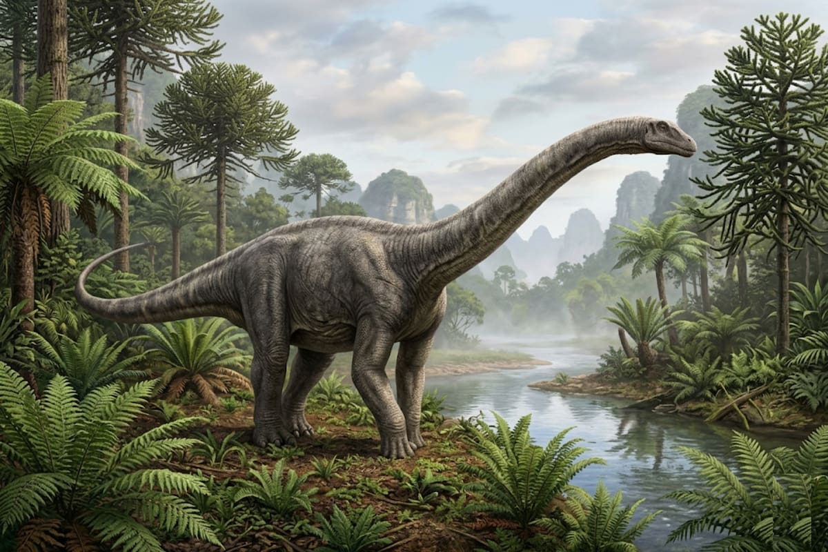 Un nuevo dinosaurio encontrado en China revela que los antepasados de los gigantes de cuello largo primero se hicieron grandes y solo millones de años después desarrollaron los cuellos largos que los hicieron famosos