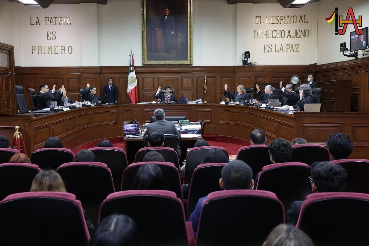 Los nuevos ministros de la SCJN 2025 en sesión. | Crédito: X @SCJN
