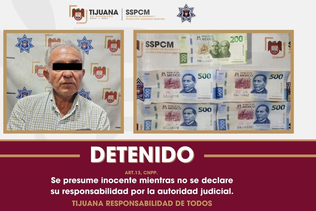 Detienen a conductor por intentar sobornar a un policía tras reprobar alcoholímetro en Tijuana