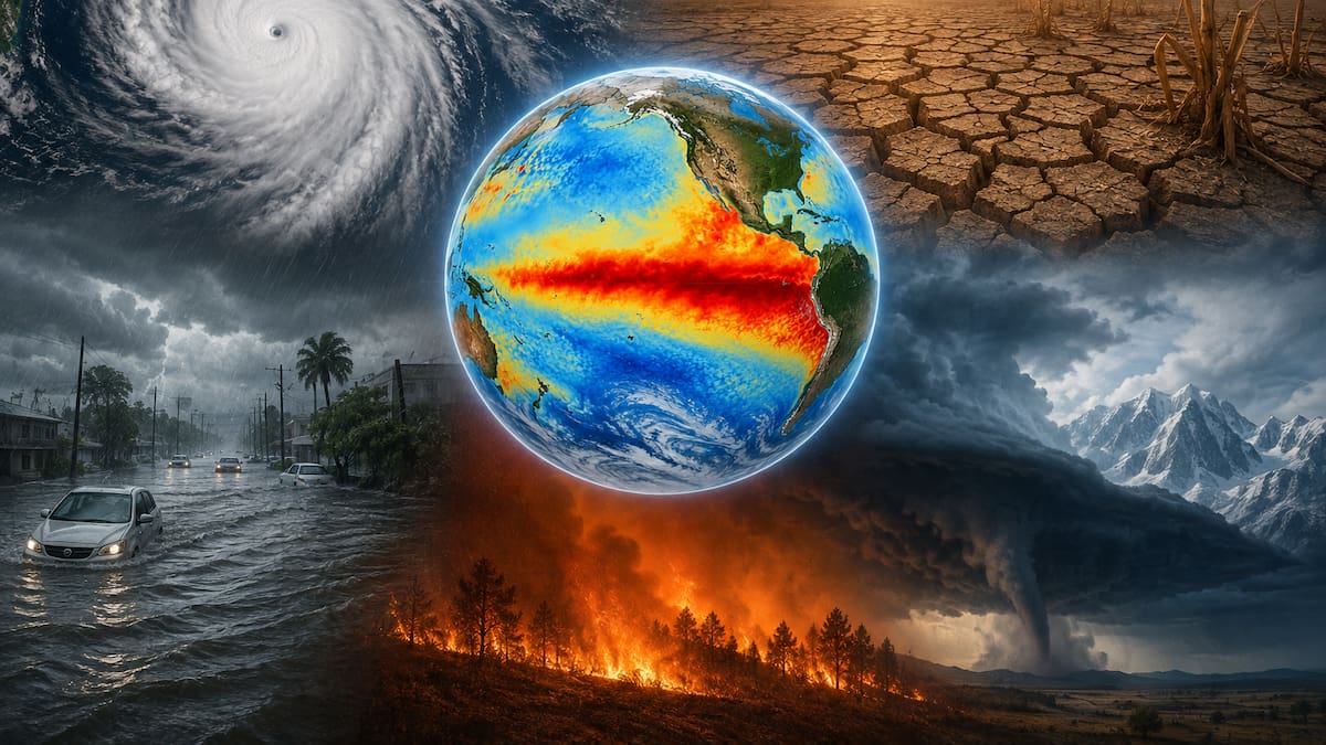 NOAA advierte que El Niño podría convertirse en un evento histórico con más de 90% de probabilidad de ser muy fuerte en otoño e invierno