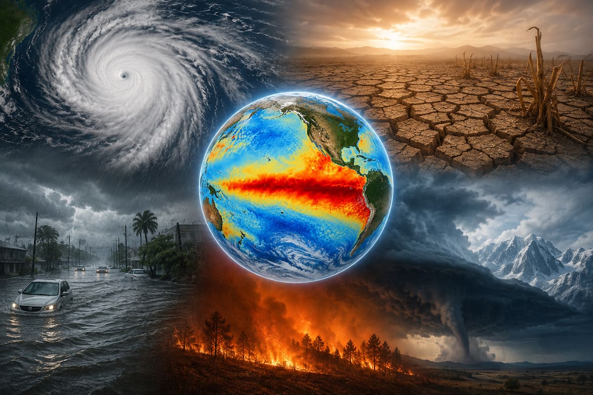 NOAA advierte que El Niño podría convertirse en un evento histórico con más de 90% de probabilidad de ser muy fuerte en otoño e invierno