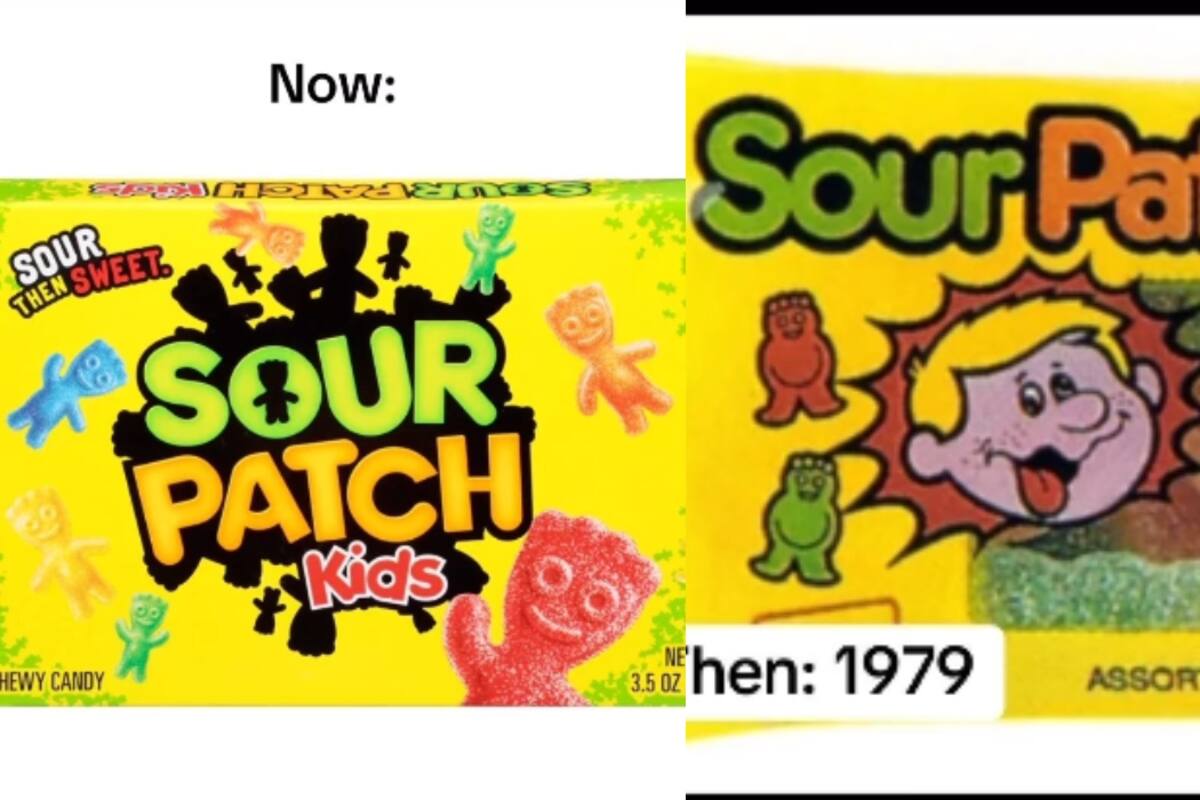 Video compara cómo lucían las marcas de dulces antiguos con su aspecto actual: Sour Patch Kids, Nerds, Swedish Fish y más