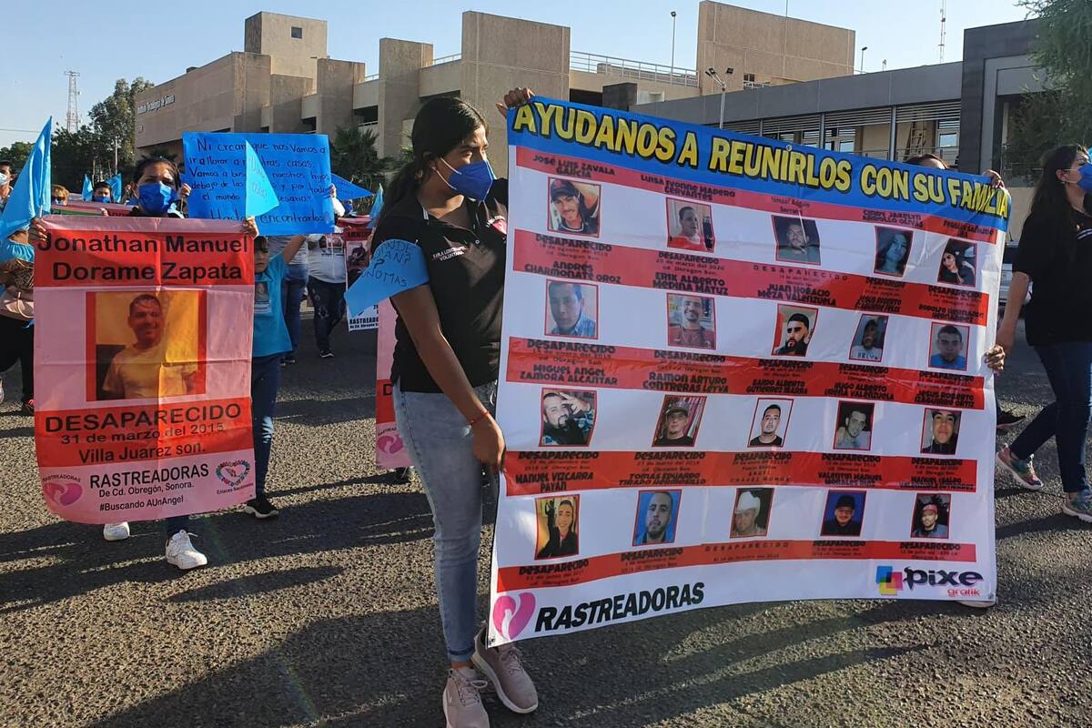 Inicia marcha en Cajeme para exigir mayores esfuerzos en casos de personas desaparecidas
