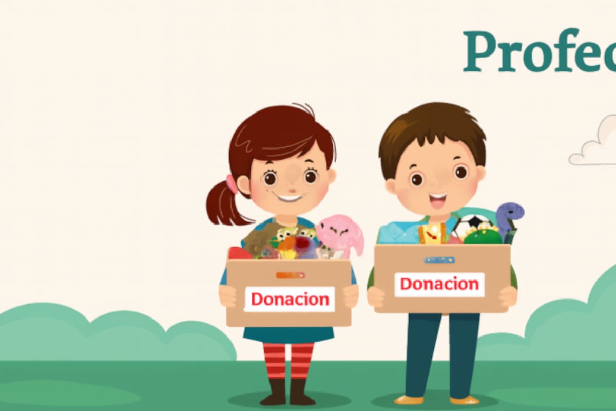 Profeco impulsa cultura de donación en niños: juguetes olvidados, ropa en buen estado y recetas saludables para esta temporada