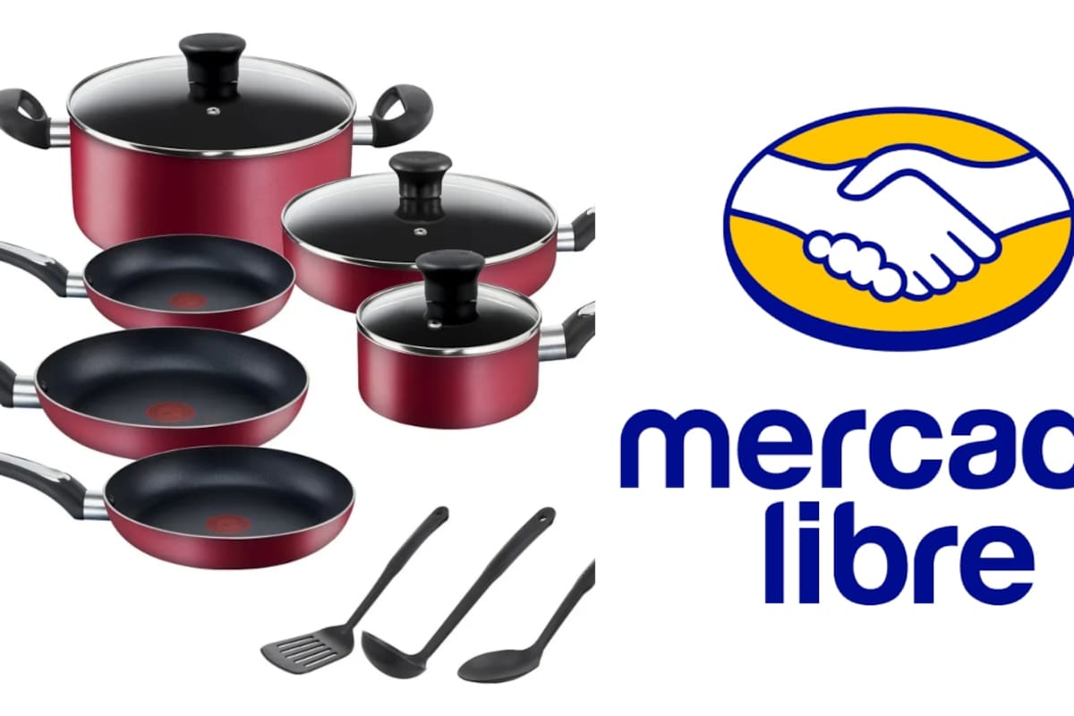Mercado Libre: Batería de cocina T-Fal de 12 piezas baja de 2 mil 599 a mil 848 pesos