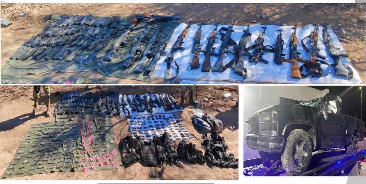 Integrantes de la Mesa Estatal de Seguridad efectuaron la detención de cinco personas, droga y material bélico en Caborca y Sonoyta.