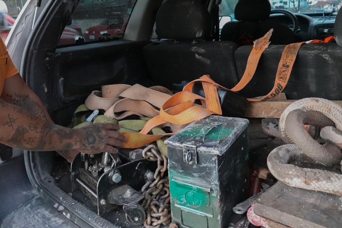 Winder Romero viajará a Ensenada con compañeros y vehículos 4x4 para apoyar en las zonas afectadas por la tormenta Rachel. Foto: Border Zoom