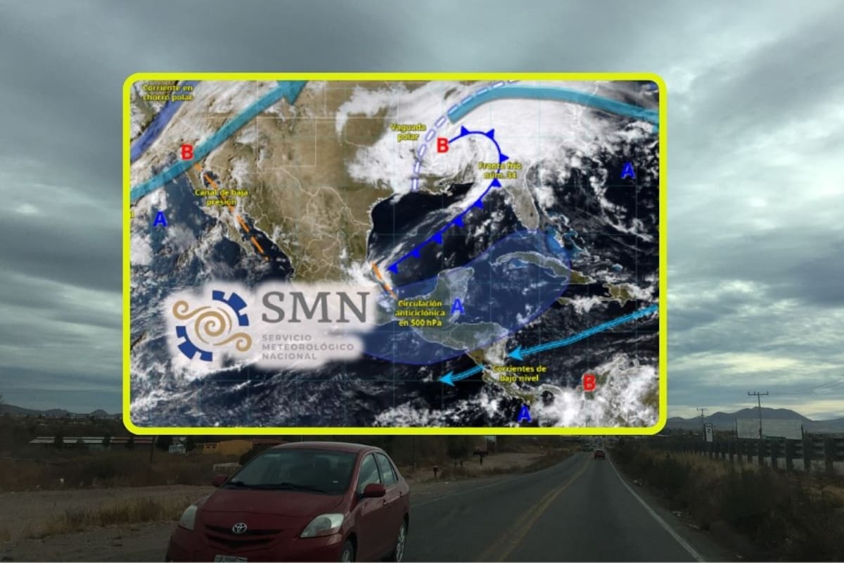 SMN advierte por lluvias y nevadas en estas zonas del Norte para mañana martes y miércoles mientras estas otras ciudades sufrirán calor de hasta 45°C por anticiclón