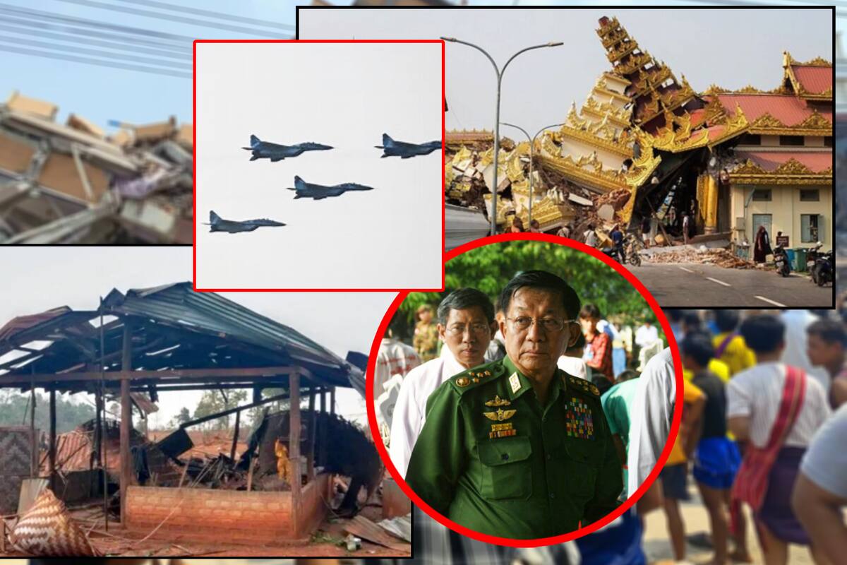 Junta militar sigue bombardeando Birmania, a pesar de devastador terremoto que dejó más de 1,600 muertos