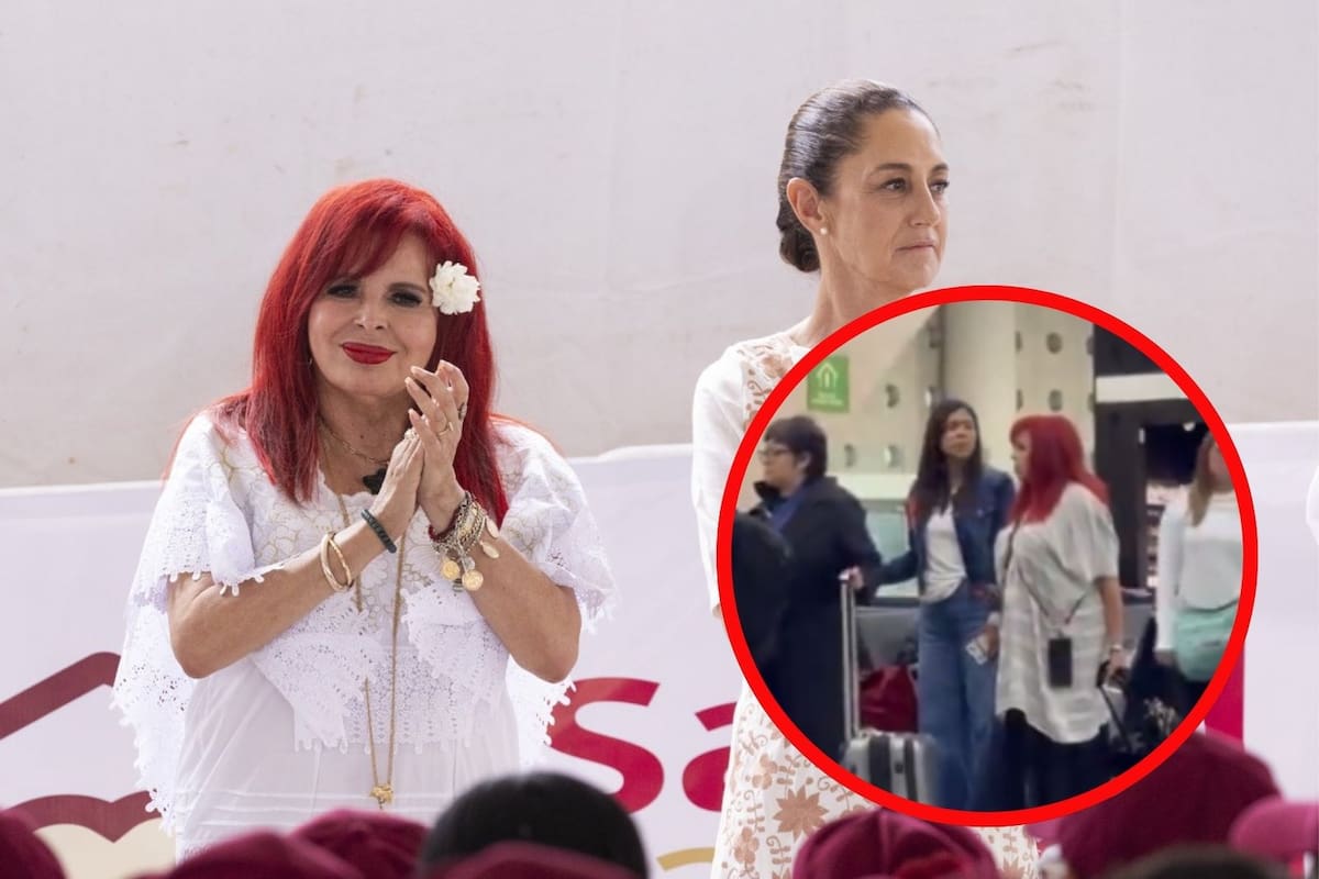 Captan a Layda Sansores en el AICM rumbo a Ámsterdam pese a petición de Morena y Sheinbaum a la “austeridad” en la 4T (VIDEO)