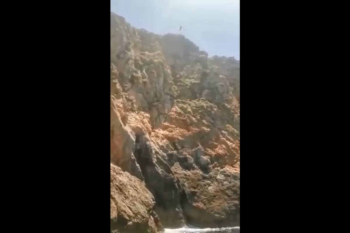 Video: Muere turista holandés al tirarse de un acantilado en las islas Malgrats