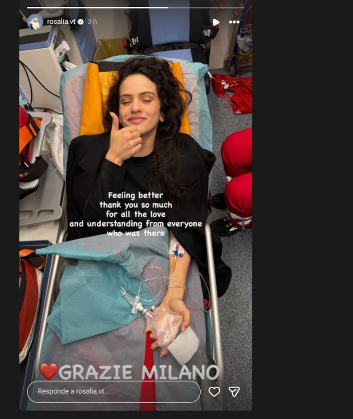 La foto de Rosalía con suero que impacta a sus fans: ¿Qué le pasó a la Motomami en pleno concierto?