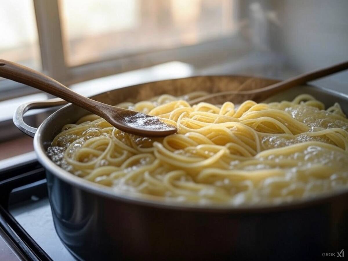 El truco del agua de la pasta | Foto: Grok