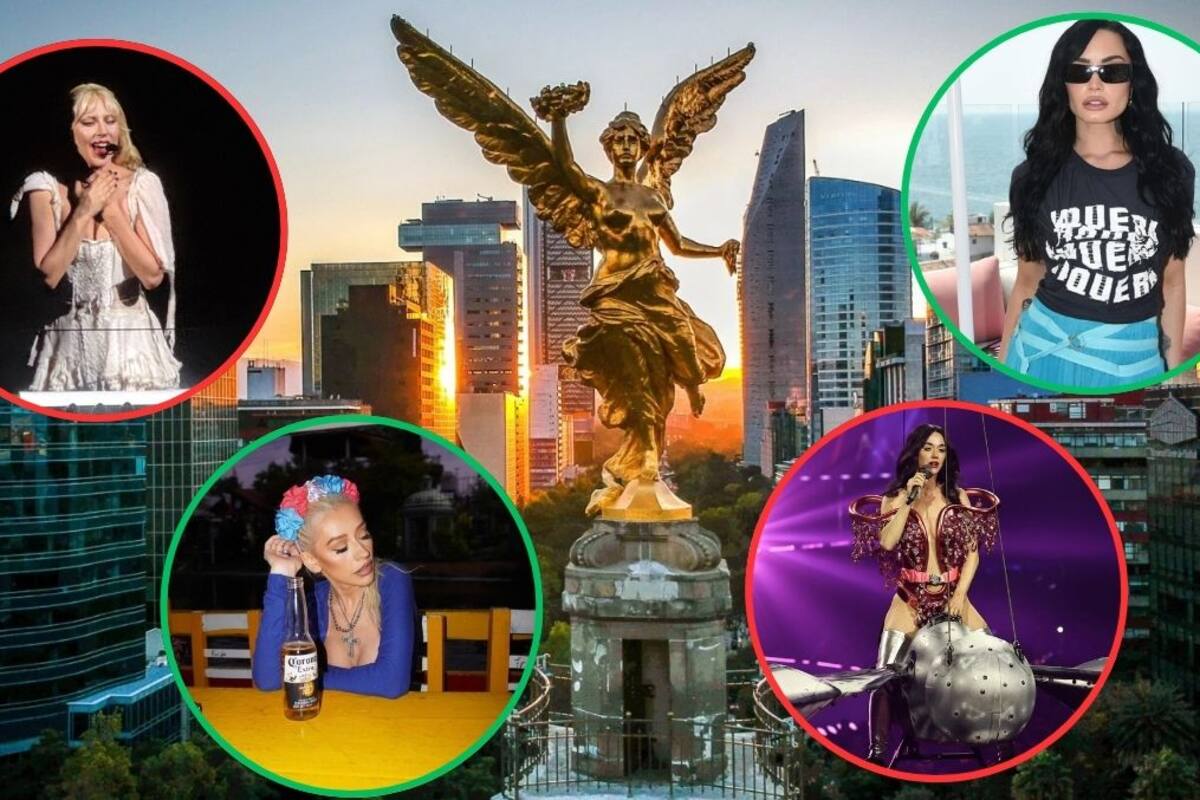 Christina Aguilera, Lady Gaga, Demi Lovato, Britney Spears y Katy Perry ¿Qué hacen en México al mismo tiempo?