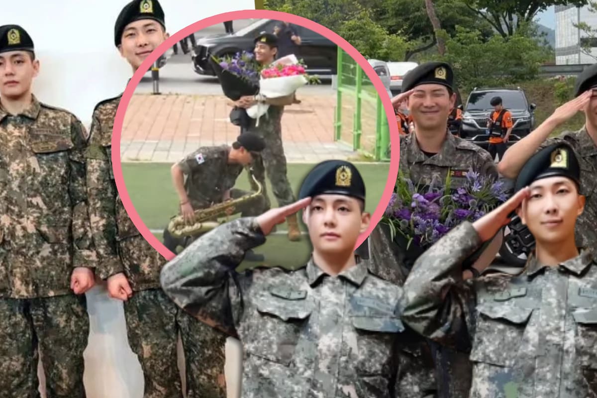 Namjoon (RM) y Taehyung (V) de BTS concluyeron el servicio militar en Corea