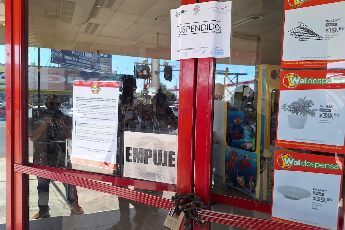 Suspenden sucursal de Waldos en Cajeme