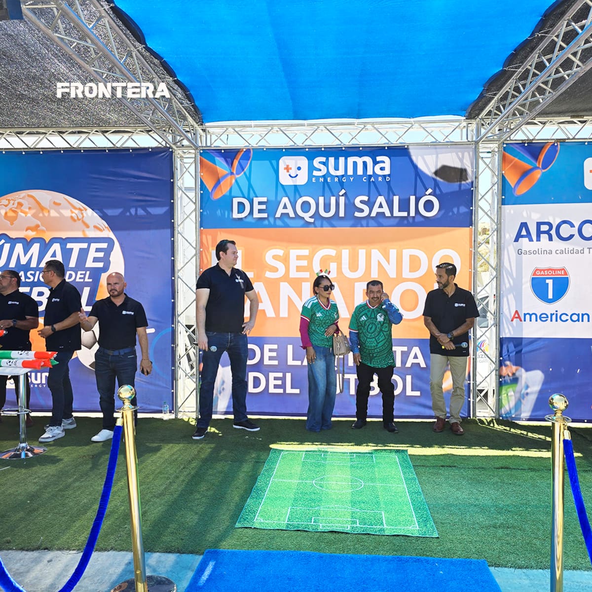 Imelda Labrador obtuvo un viaje a la Ciudad de México, boletos para un partido y 25 mil pesos en viáticos tras participar en una promoción de la App SUMA con compras y cargas de combustible. Foto: Cortesía