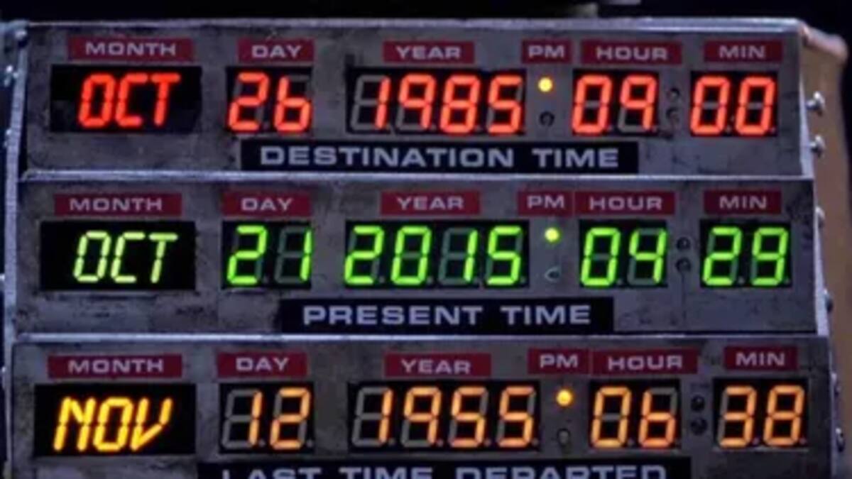 21 de octubre, día de volver al futuro.