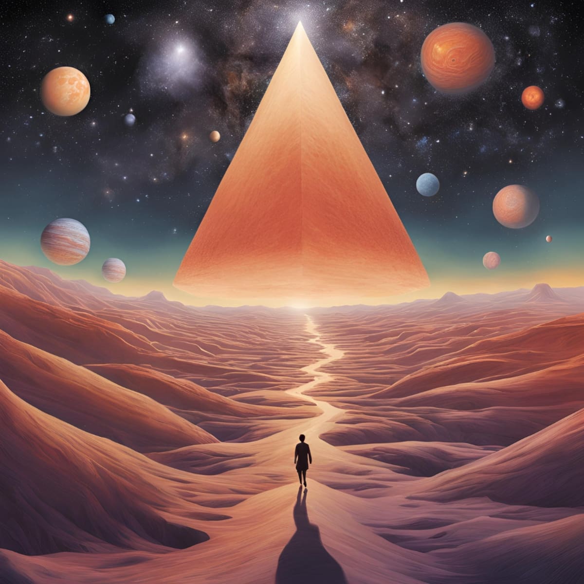 Salto cuántico. Foto: Hecha con IA