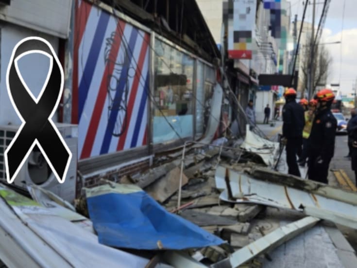 Joven muere aplastado por letrero que cayó de edificio durante fuertes vientos