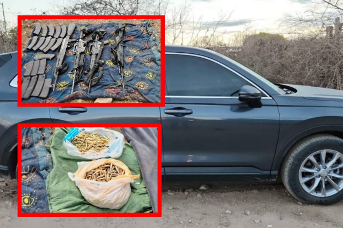 Detienen a dos personas y aseguran explosivos, armas y un vehículo en Mazatlán y Elota
