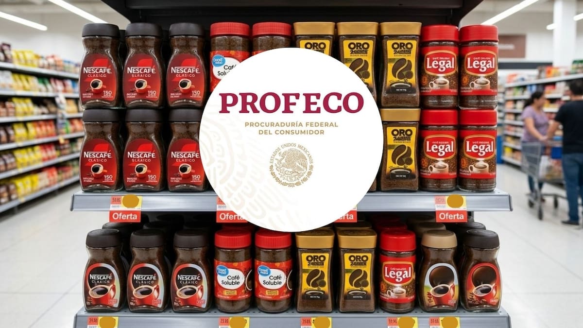 Profeco analiza 39 marcas de café soluble en más de 2 mil pruebas y concluye que Nescafé Clásico, Great Value, Café Oro 24 Kilates y Café Lega son algunos de los que cumplen con los estándares de mayor pureza