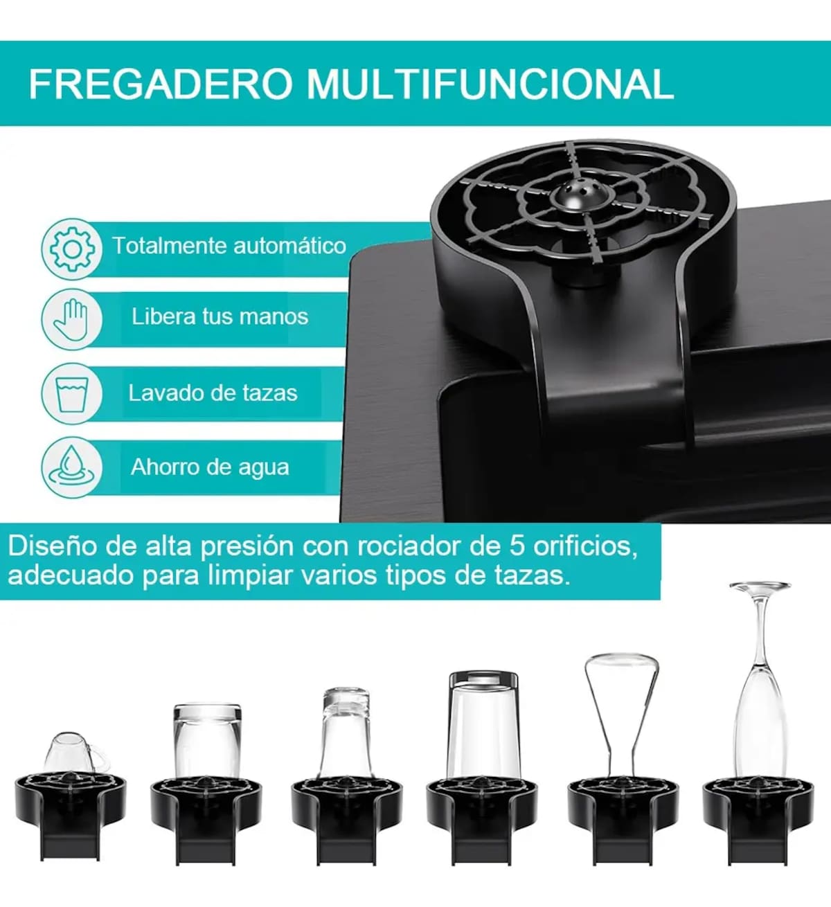 Tarja de Acero Inoxidable Wondaz (Modelo FYSC80-01) | Mercado Libre