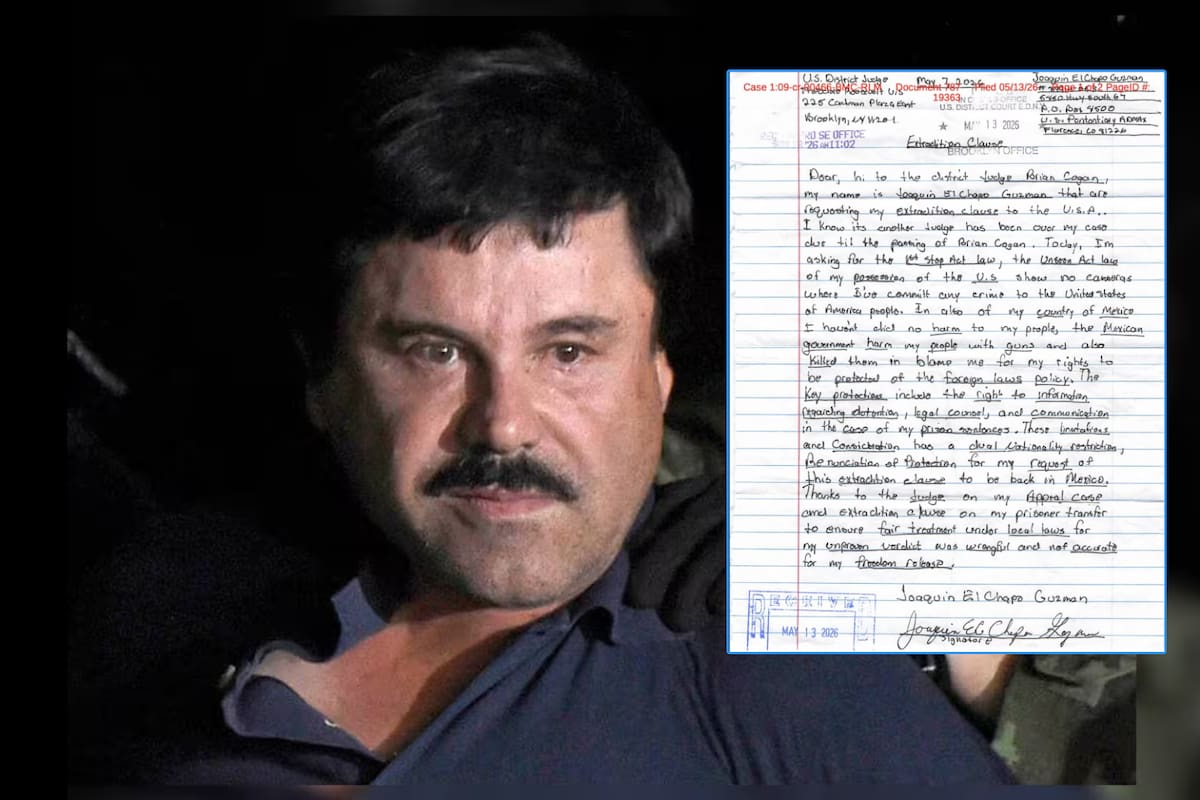 ‘El Chapo’ quiere regresar a México y mandó nueva carta en la que culpó al gobierno por la muerte de mexicanos