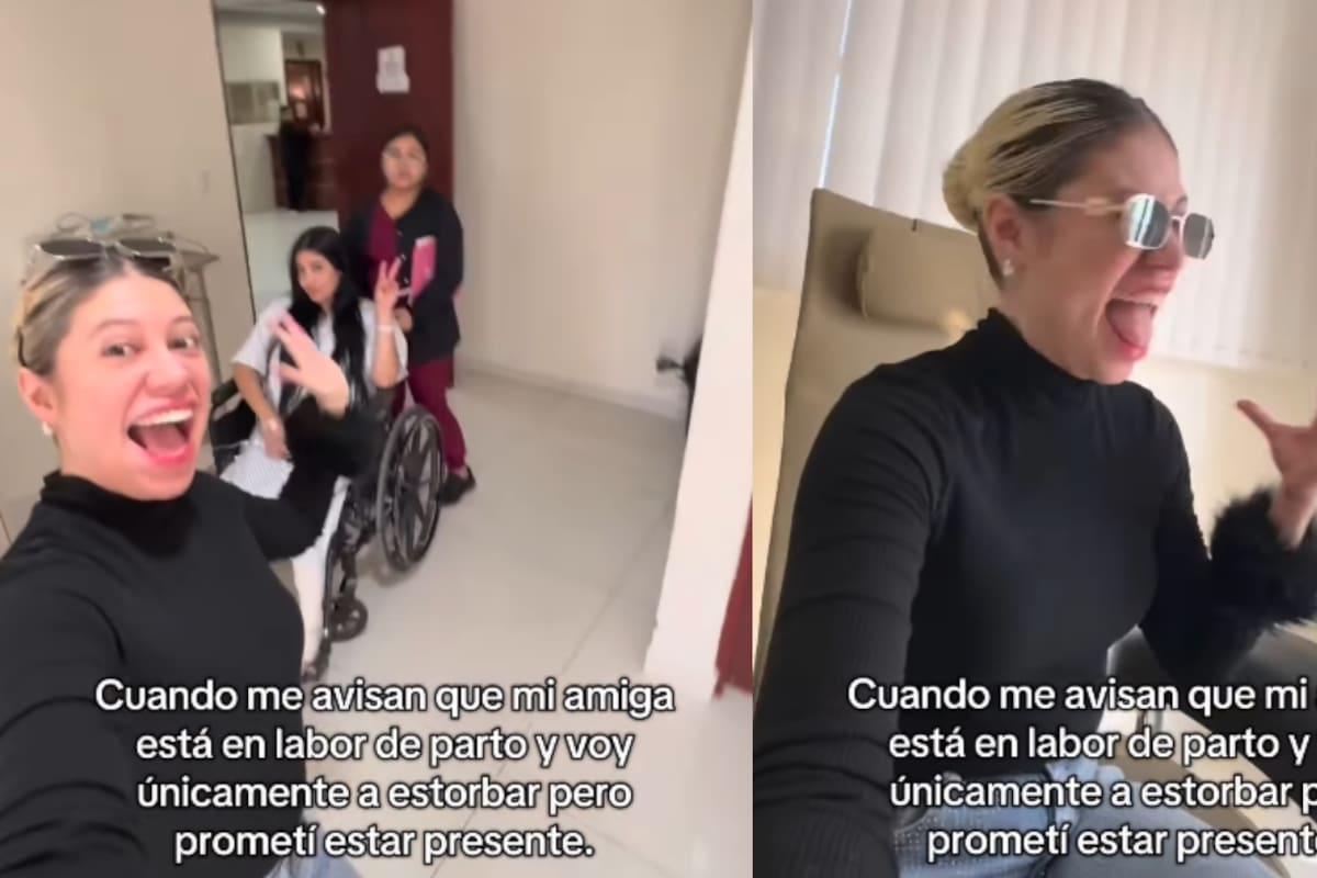 “Grabó, rió y dio ánimo solamente”: Joven se vuelve viral por ir al parto de su amiga sin hacer nada más que estar de apoyo.
