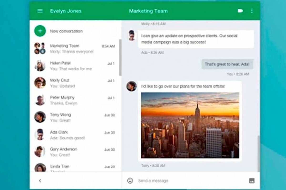 Google Chat pasará a sustituir a Hangouts como el chat de Gmail