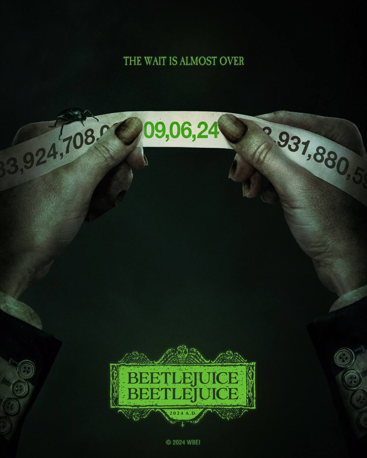 Poster de “Beetlejuice, Beetlejuice” de Twitter