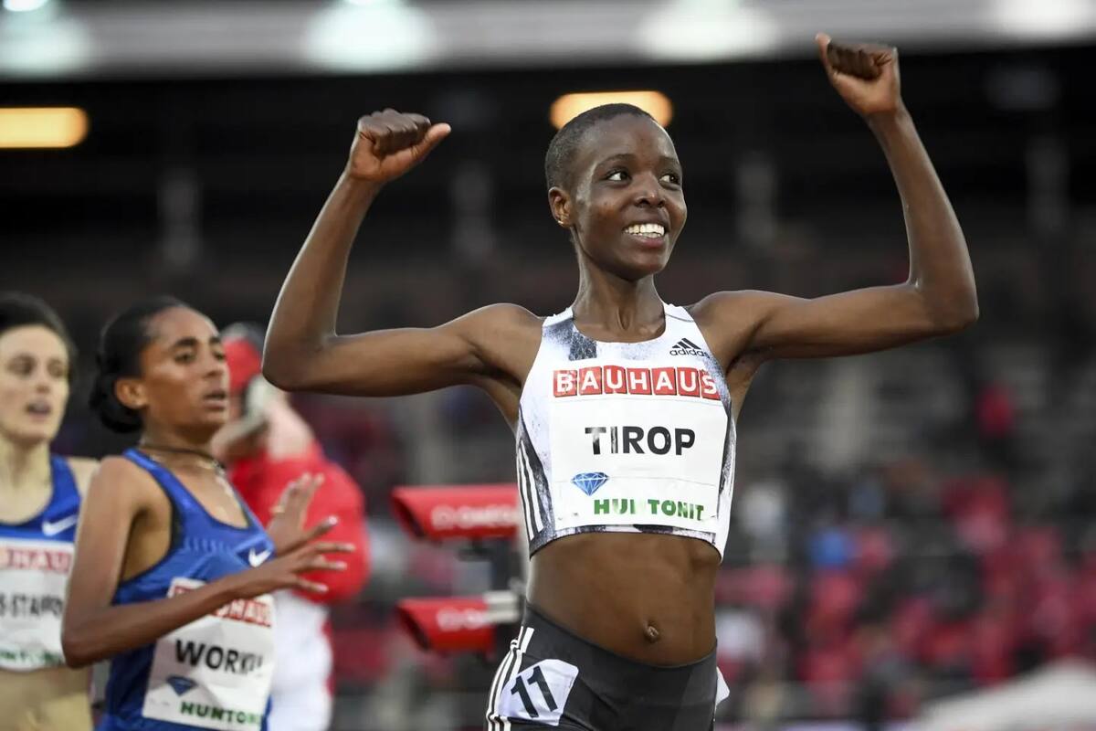 Agnes Tirop. | Crédito: AP