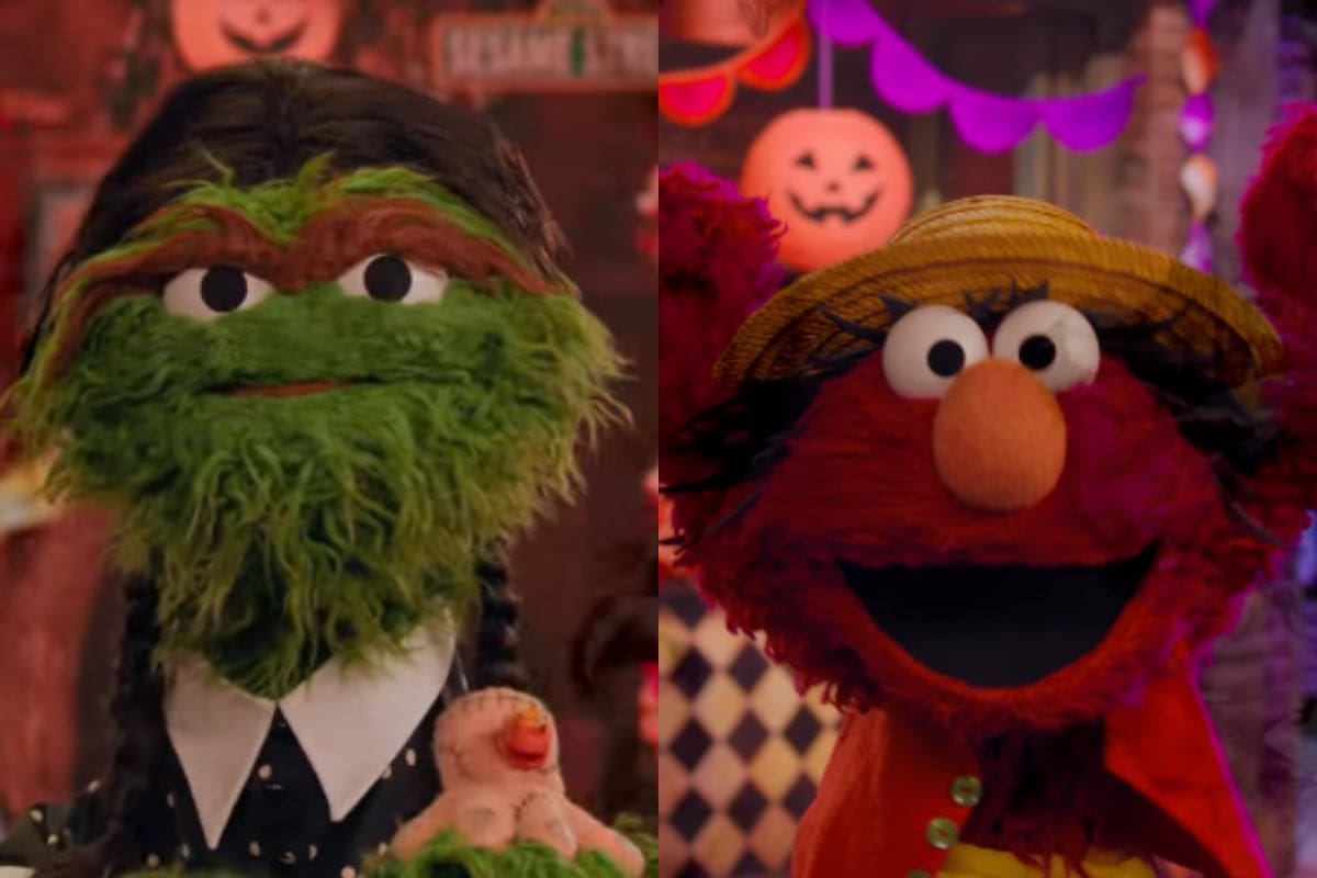 Los personajes de Plaza Sésamo se disfrazan de iconos de netflix en un inesperado crossover de Halloween