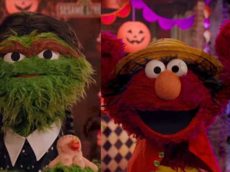 Los personajes de Plaza Sésamo se disfrazan de iconos de netflix en un inesperado crossover de Halloween