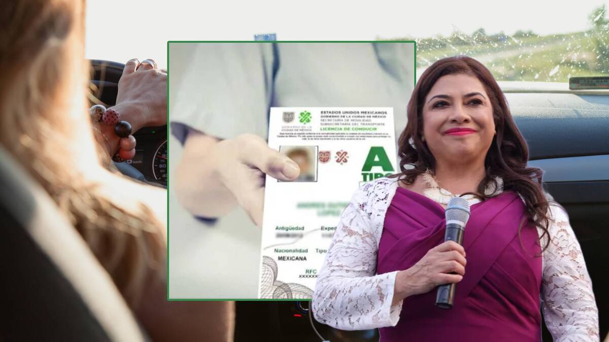La licencia permanente de conducir entra en los planes de la jefa de gobierno, Clara Brugada. / Especial GH
