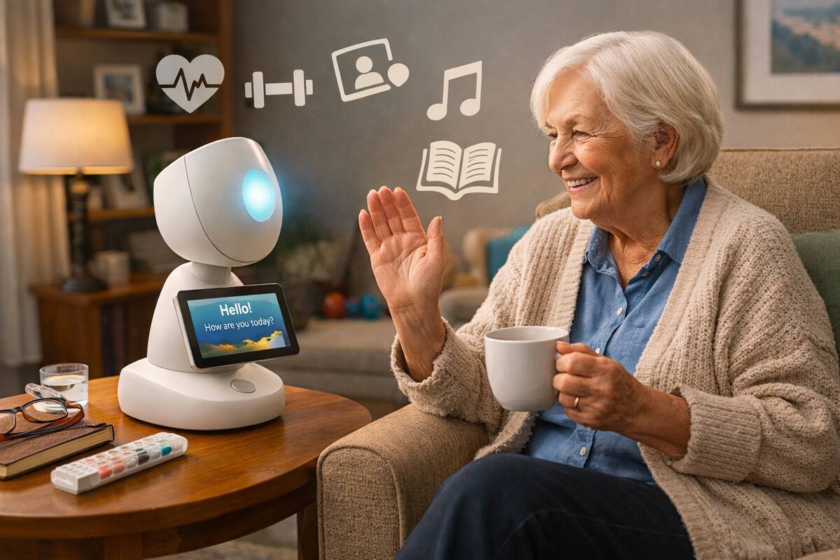 Nueva York instala robots con inteligencia artificial en hogares de adultos mayores y 94% de usuarios afirma sentirse menos solo, según evaluación estatal