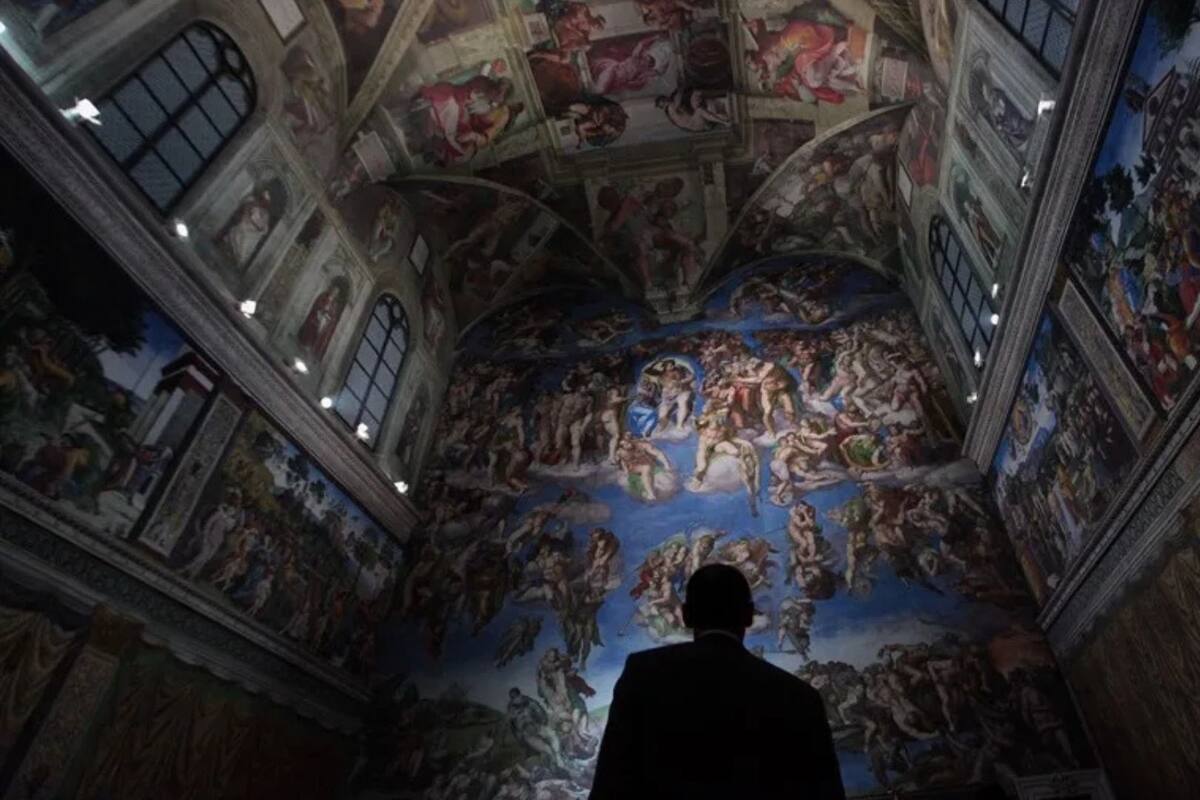 Blindan capilla sixtina en espera del inicio del cónclave