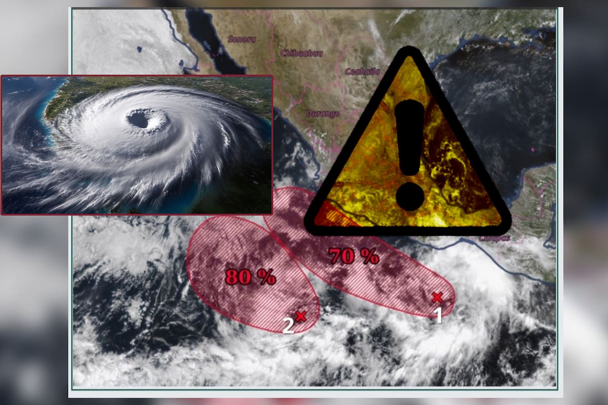 ¿Qué es el efecto Fujiwhara? SMN alerta por posible doble ciclón ‘Bárbara’ y ‘Cosme’ frente a México en el océano Pacífico