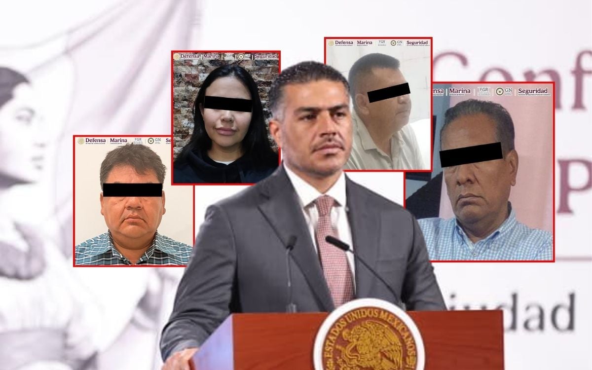Autoridades federales detienen a funcionarios municipales de Morelos en la Operación Enjambre y amplían las acciones contra presuntas redes de extorsión en gobiernos locales. | Crédito: X @OHarfuch