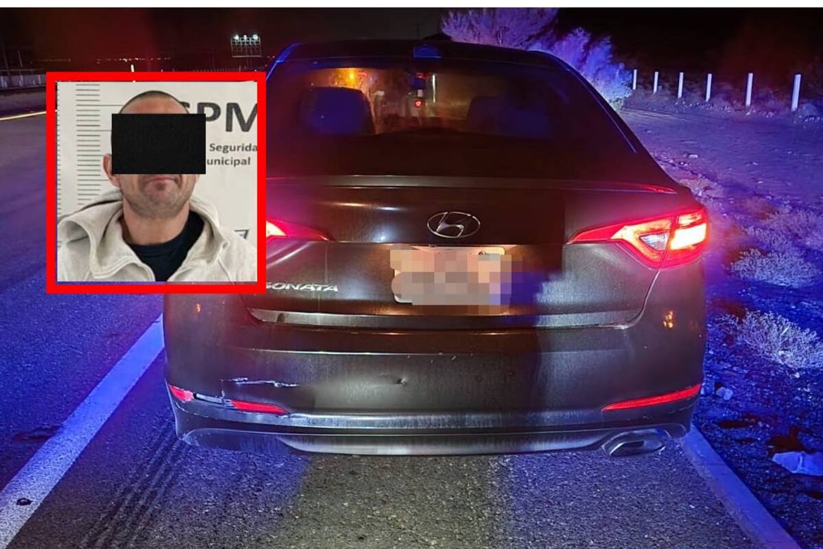 Cae en carretera a Mexicali-Tijuana con auto robado