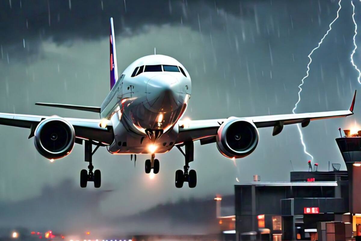 Aerolíneas suspenden vuelos en el AICM por condiciones climáticas
