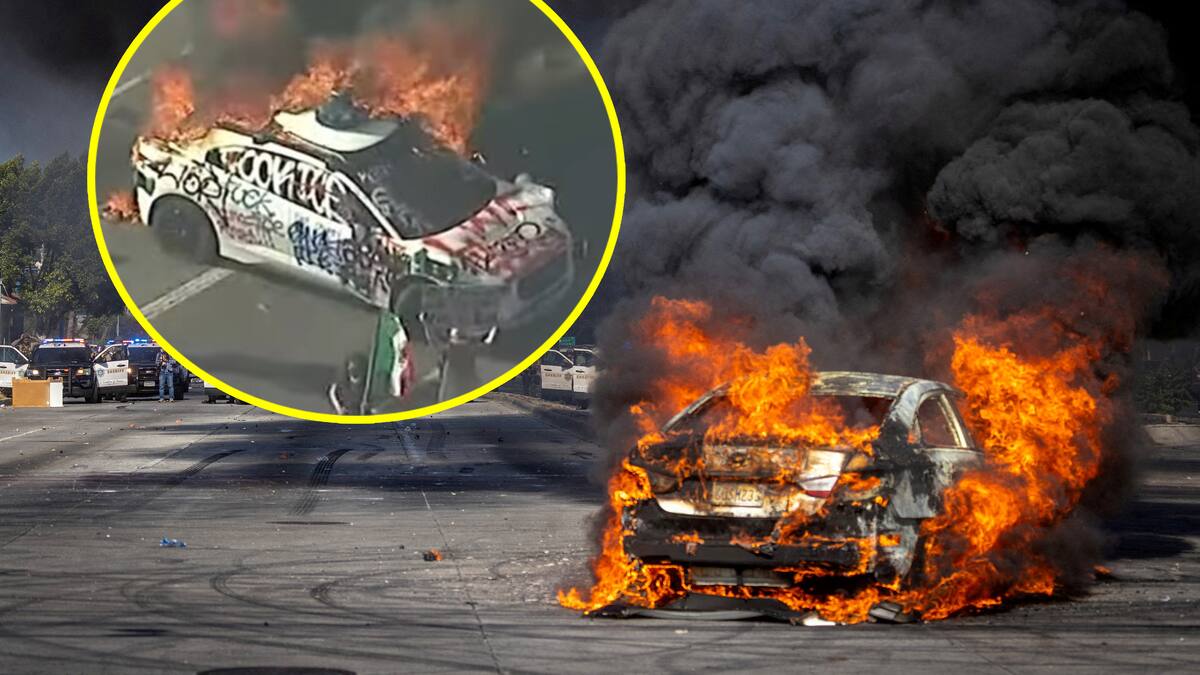 Cuánto cuesta un auto Waymo incendiado en las protestas en Los Ángeles contra ICE por políticas migratorias de Donald Trump