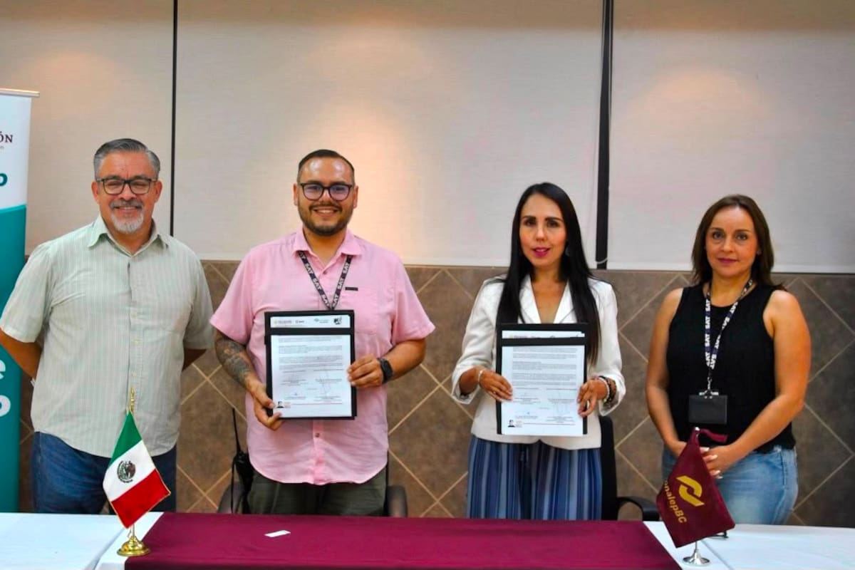CONALEP BC y SAT firman convenio para que estudiantes realicen prácticas profesionales